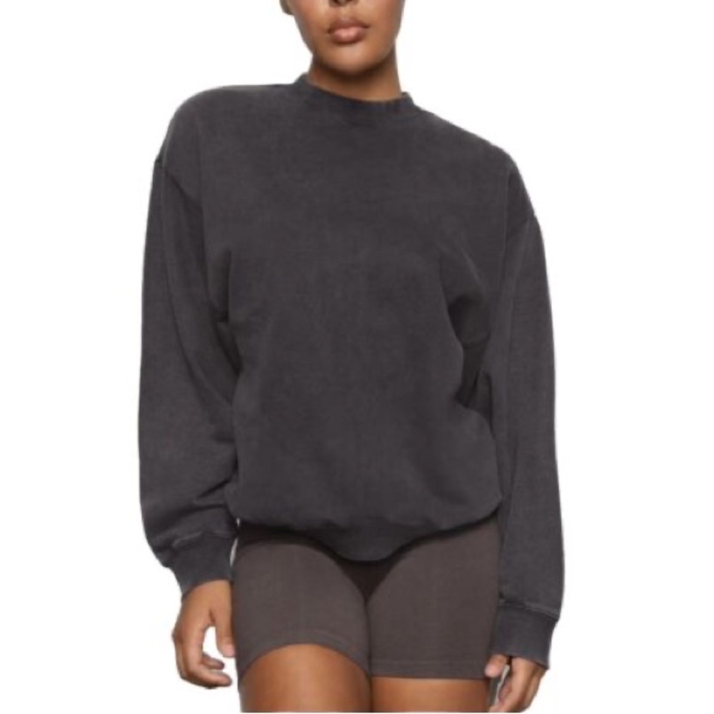 Skims Boyfriend Fleece Oversized Pullover
